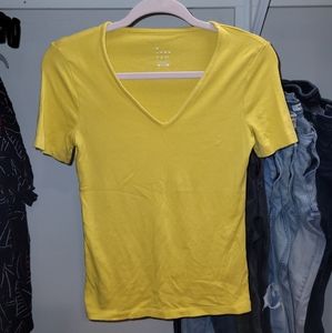A New Day Yellow Fitted Tee